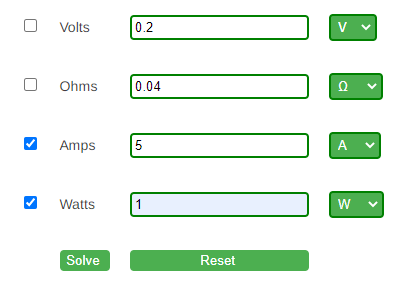 Amps To Volts Conversion Formulas Calculator • Electrical Calculators Org