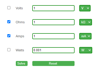 Amps To Volts Conversion Formulas Calculator • Electrical Calculators Org